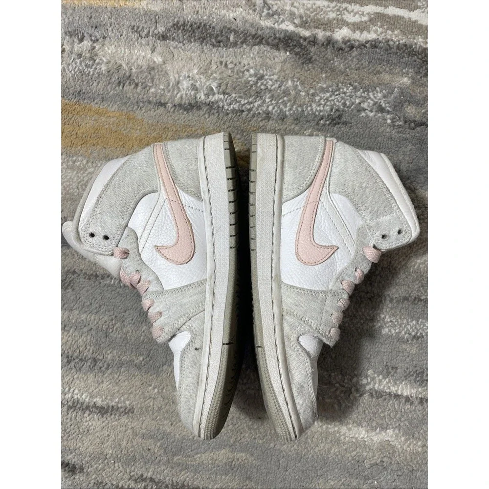 Nike Air Jordan High Top Sneakers Women's 5.5 Streetwear Casual Shoes Pink